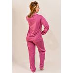Pijama Feminino Lorena Rosa escuro
