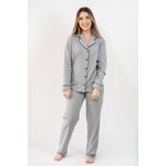 Pijama Feminino Liz Cinza