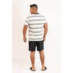 Pijama Masculino Carlos Branco/Preto 100% algodão