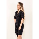 Robe Leona Preto de Liganete