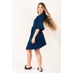 Robe Lea Azul Marinho de Liganete