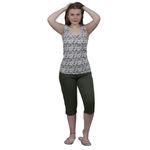 Pijama Feminino Isabelita Verde de Liganete