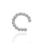 Piercing Fake Bolas Banhado Ródio Branco