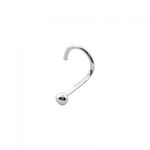 Piercing Nariz Bolinha 2mm Ouro Branco