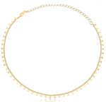 Choker Triângulo Banhado Ouro 18K