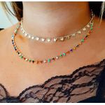 Choker Corações Banhado Ouro 18K