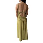 VESTIDO LONGO VERDE MILITAR GIOVANA MODAS 