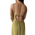 VESTIDO LONGO VERDE MILITAR GIOVANA MODAS 