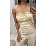 TOP RENDA BEGE BELLINA & CO 