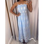 VESTIDO BRUNA ZOE STORE BRANCO C/ AZUL