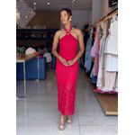 VESTIDO MIDI GRIPPER SHA SHA VERMELHO