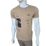 T- SHIRT MC SLIM FREEDOM 010473067 PACO CONHAQUE