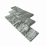 Pedra madeira serrada preto indiano com 0,5m² 19 Peças 11,5x23cm