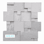 Mosaico Pedra Natural Alfa A16 30X30 Branco