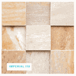 Mosaico Pedra Natural Imperial I10 Placa 30x30 Mesclado