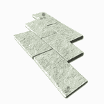 Pedra madeira serrada verde com 0,5m² 19 Peças 11,5x23cm