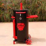 CHURRASQUEIRA DEFUMAÇÃO PIT SMOKER GRILLEX - PRETA / VERMELHA
