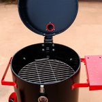 CHURRASQUEIRA DEFUMAÇÃO PIT SMOKER GRILLEX - PRETA / VERMELHA