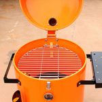 CHURRASQUEIRA DEFUMAÇÃO PIT SMOKER GRILLEX - LARANJA / PRETA