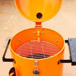 CHURRASQUEIRA DEFUMAÇÃO PIT SMOKER GRILLEX - LARANJA / PRETA