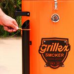 CHURRASQUEIRA DEFUMAÇÃO PIT SMOKER GRILLEX - LARANJA / PRETA