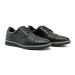 Sapato Casual Masculino Oxford Black Derby De Alta Qualidade