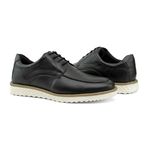 Sapato Masculino Preto Casual Oxford Social Elegante Esporte Dia a Dia