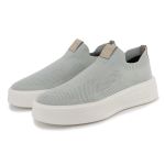 Tênis Masculino Cinza Knit Sem Cadarço Casual Leve Confortável