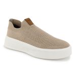 Tênis Masculino Brown Knit Sem Cadarço Casual Leve Confortável