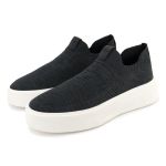 Tênis Masculino Mescla Cinza Knit Sem Cadarço Casual Leve Confortável