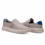 Tênis Masculino Cinza Casual Couro Sintético Confortável Para Dia a Dia