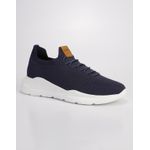  Tênis Masculino Meia Knit Calce Fácil Azul Esportivo