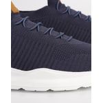  Tênis Masculino Meia Knit Calce Fácil Azul Esportivo