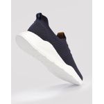  Tênis Masculino Meia Knit Calce Fácil Azul Esportivo