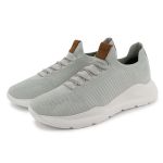  Tênis Masculino Meia Knit Calce Fácil Cinza Esportivo