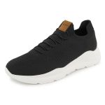  Tênis Masculino Meia Knit Calce Fácil Preto Esportivo