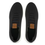  Tênis Masculino Meia Knit Calce Fácil Preto Esportivo