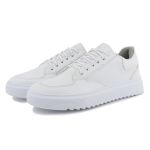 Tênis Masculino Sneaker Branco Casual Sola Alta Leve e Com Estilo 