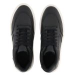 Tênis Masculino Sneaker Preto Casual Sola Alta Leve e Com Estilo