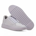 Tênis Masculino Sneaker Branco Casual Sola Alta Leve e Com Estilo 