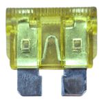 Kit 10 Fusíveis Lâmina Universal 20 Amperes Amarelo