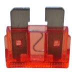 Kit 10 Fusíveis Lâmina Universal 10 Amperes Vermelho