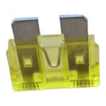 Kit 10 Fusíveis Lâmina Universal 20 Amperes Amarelo