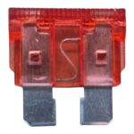 Kit 10 Fusíveis Lâmina Universal 10 Amperes Vermelho