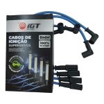 Cabo de Velas de Ignição Supressivo IGT 100% silicone 8mm FIAT FI06 GNV