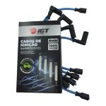 Cabo de Velas de Ignição Supressivo IGT 100% silicone 8mm FIAT FI42 GNV