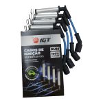 Cabo de Velas de Ignição Supressivo IGT 100% silicone 8mm GM92 / GM101 GNV