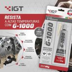 Cola Silicone Alta Temperatura IGT Cinza Automotivo 85g G-1000
