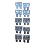 Kit 10 Fusíveis Lâmina Universal 25 Amperes Cristal