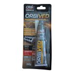Cola Silicone Alta Temperatura ORBIVED Cinza Automotivo 50g